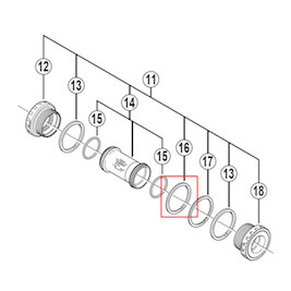 (M761) Spacer for XT Crankset